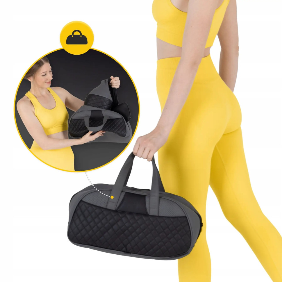 Накидка-масажер Shiatsu Luxury+ 4FIZJO 4FJ0563 для шиї та спини, акумуляторний Grey