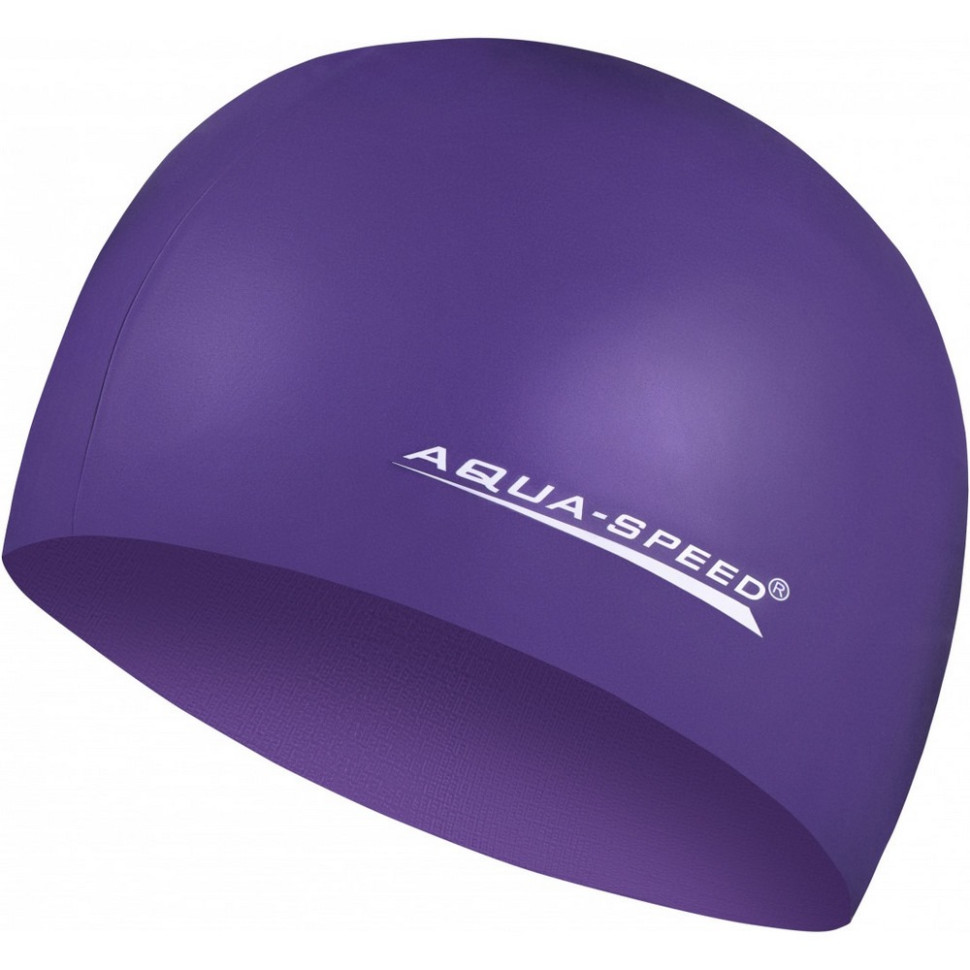 Шапка для плавания MEGA Aqua Speed 100-09 фиолетовый, OSFM