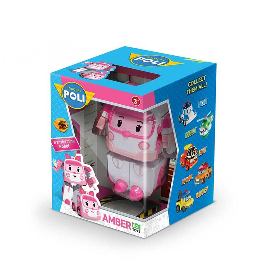 Детский игрушечный трансформер-машинка Робокар ЭМБЕР Roi Visual MRT-0651 10 см