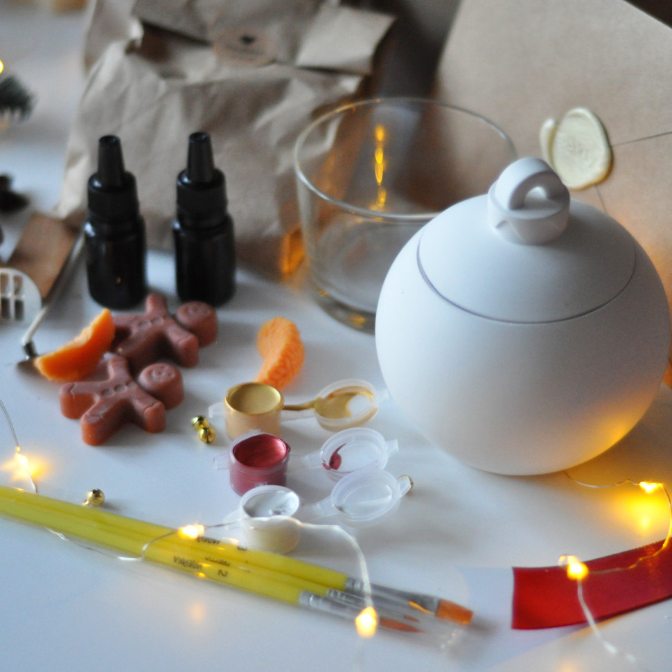 Новогодний набор для создания свечи 