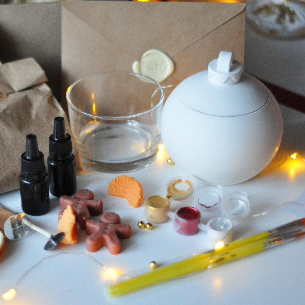 Новогодний набор для создания свечи 