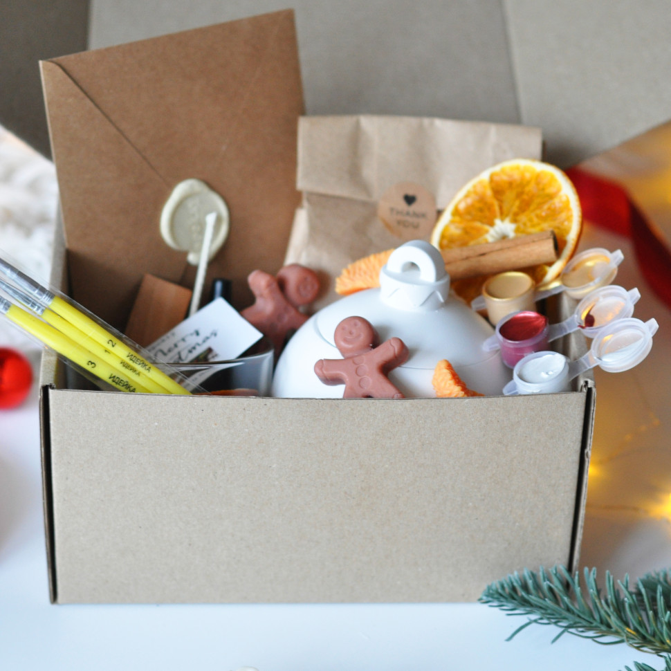 Новогодний набор для создания свечи 