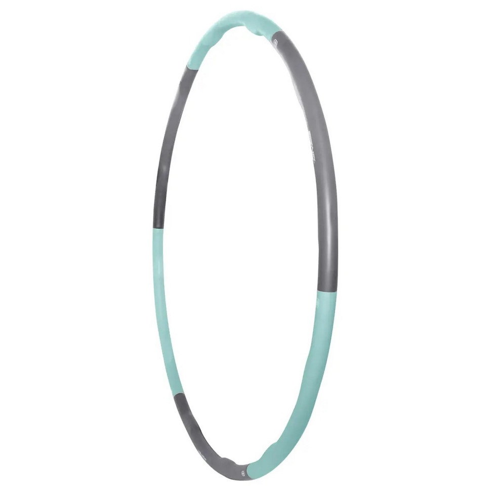 Обруч массажный Hula Hoop SportVida SV-HK0337, 100 см 1.2 кг, Grey/Sky Blue