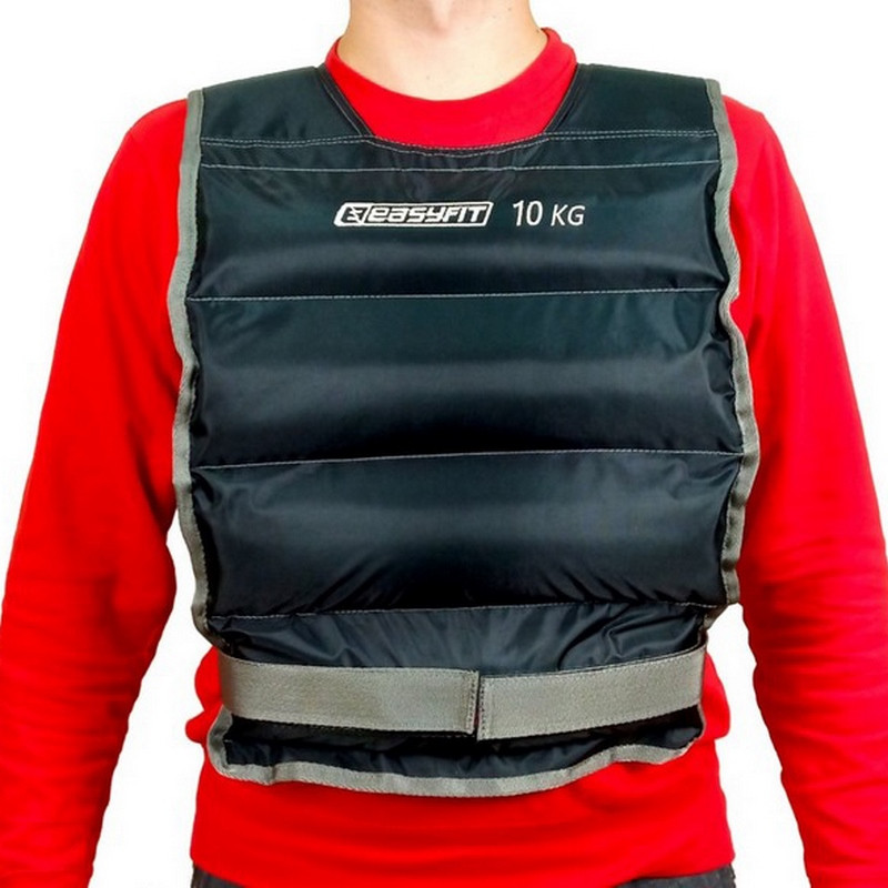 Жилет обважувальний EasyFit EF-VST-10 чорний 10 кг