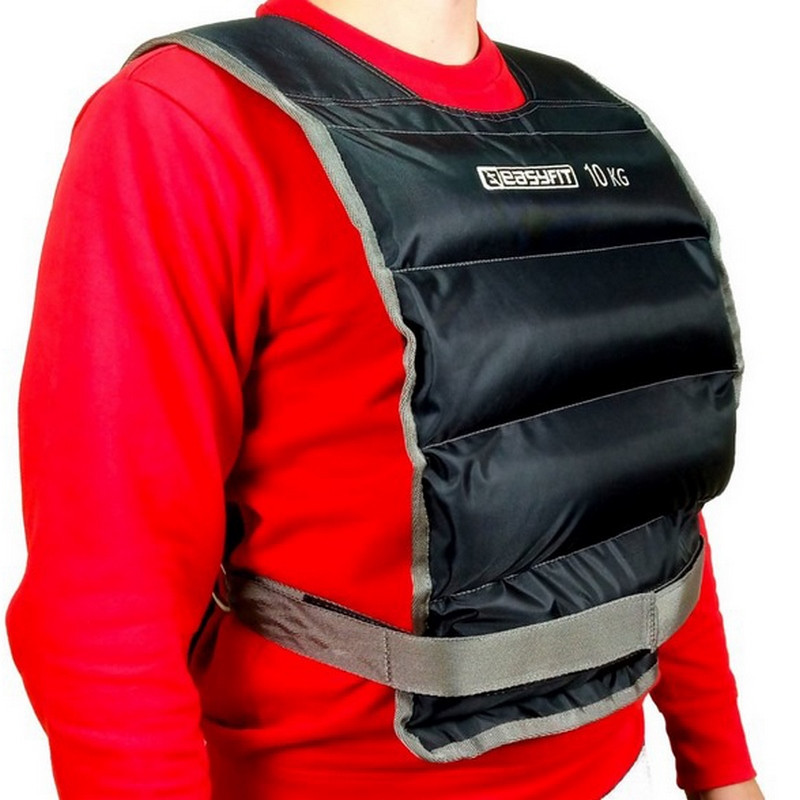 Жилет обважувальний EasyFit EF-VST-10 чорний 10 кг