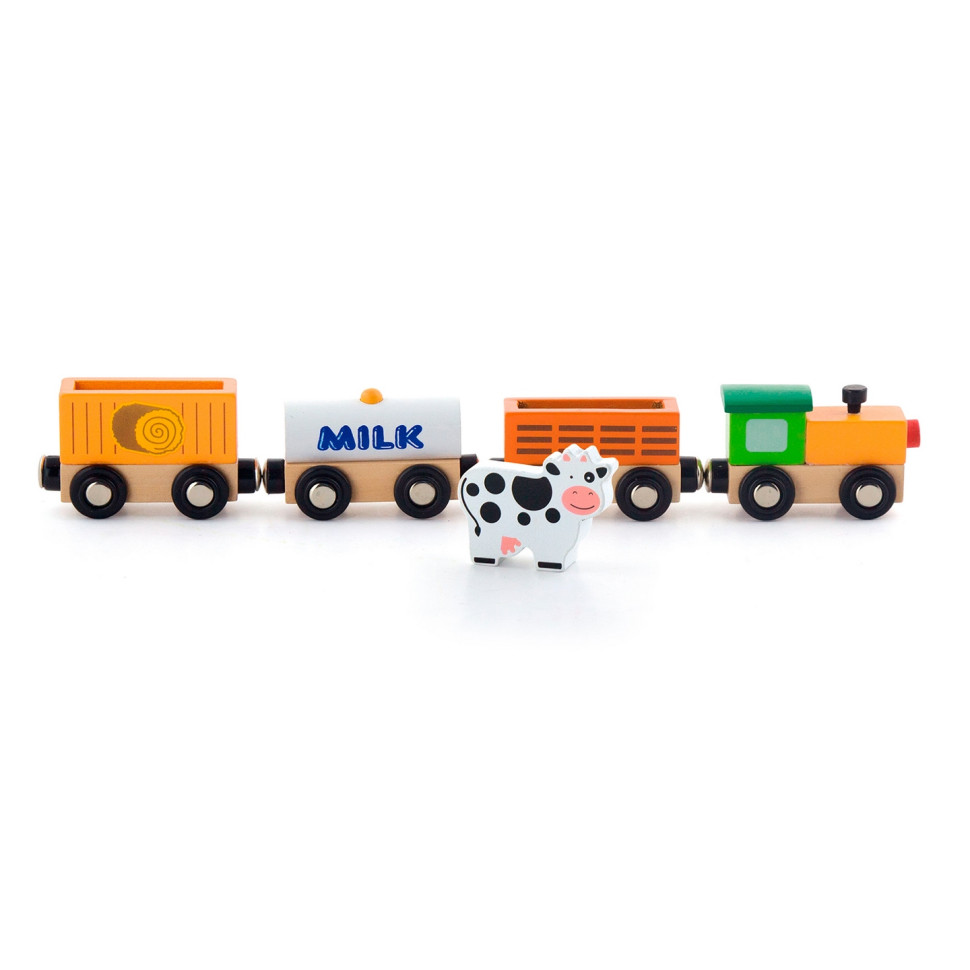 Игровой набор Поезд-ферма Viga Toys 50821 для железной дороги