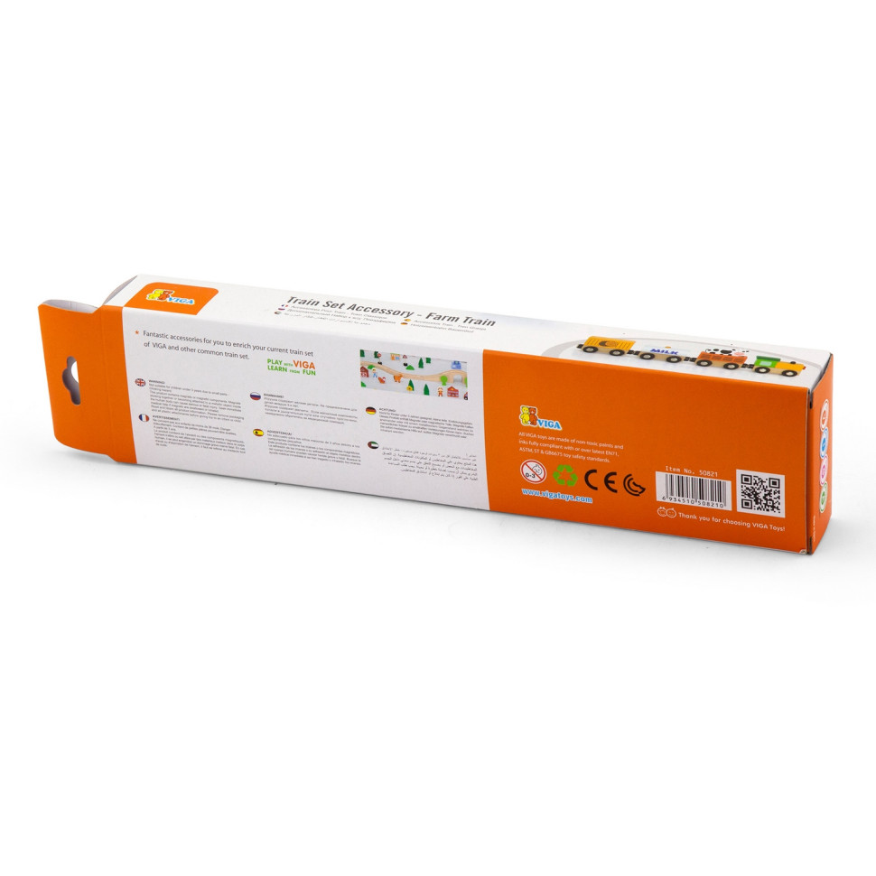 Игровой набор Поезд-ферма Viga Toys 50821 для железной дороги