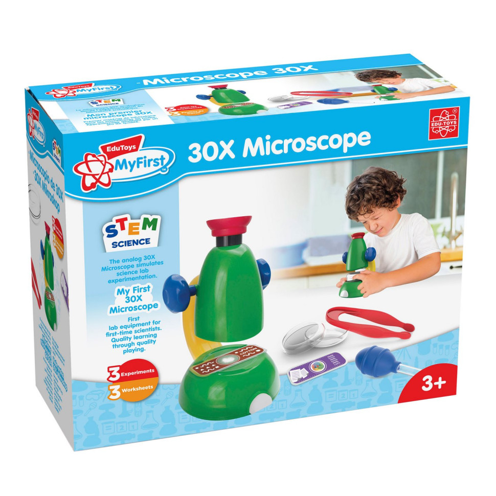 Мій перший мікроскоп 30x Edu-Toys JS003 із аксесуарами
