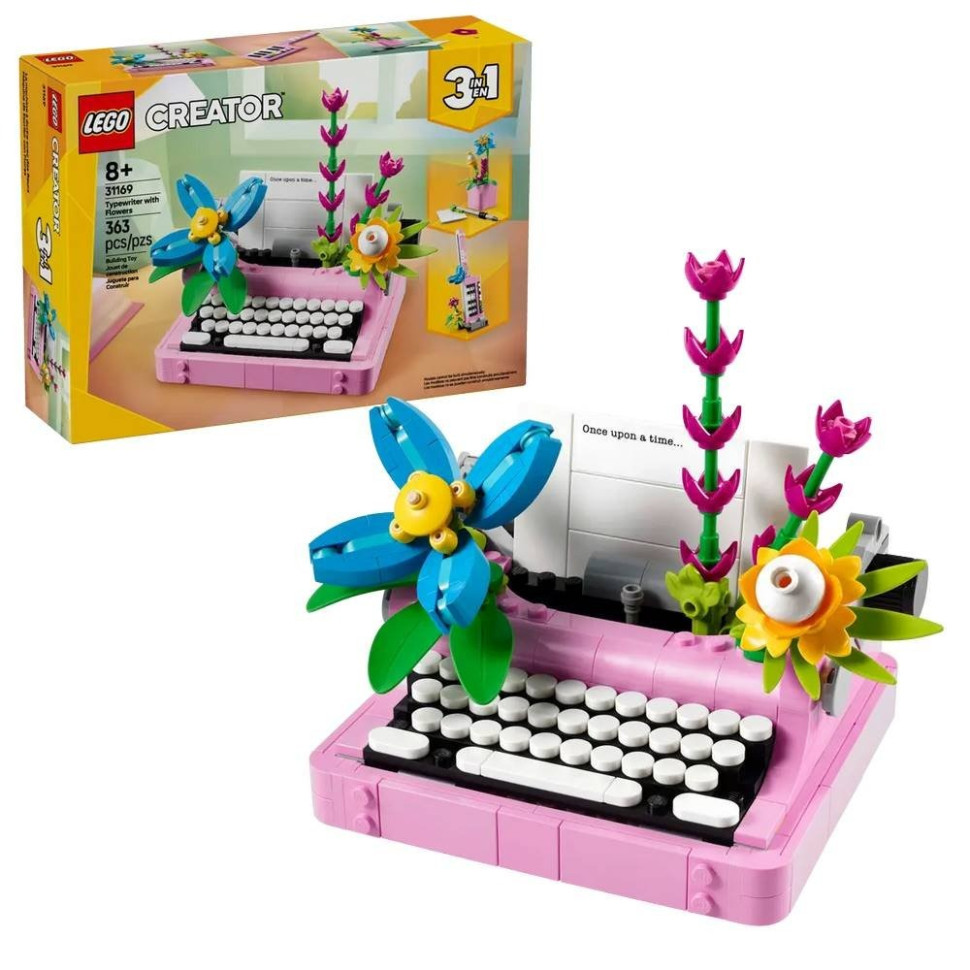 Конструктор Друкарська машинка з квітами LEGO 31169, 363 деталей