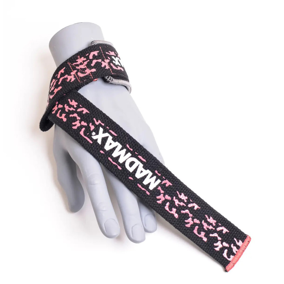 Лямки для тяги Camo Power Wrist Straps MadMax MFA-275-PNK-U Camo/Pink