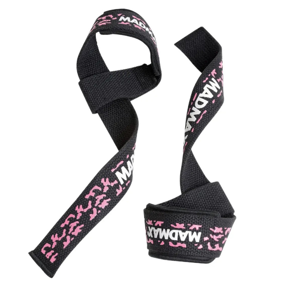 Лямки для тяги Camo Power Wrist Straps MadMax MFA-275-PNK-U Camo/Pink