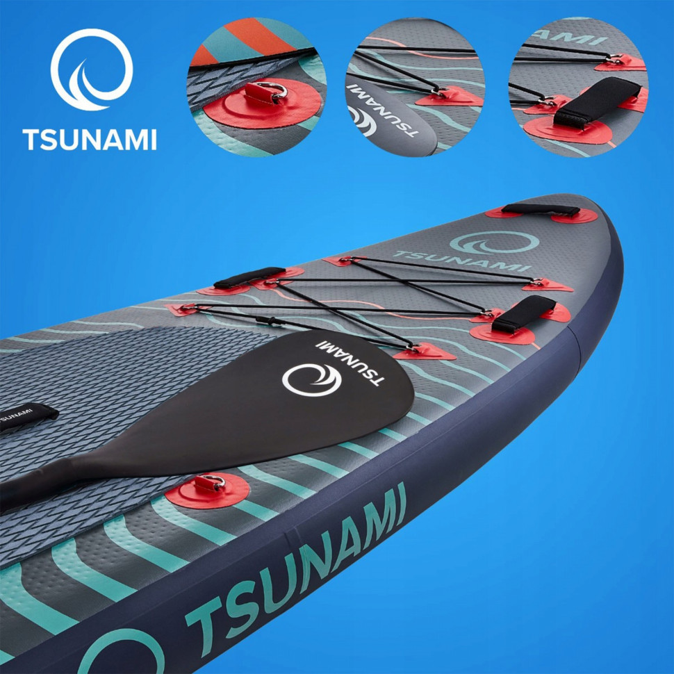 Надувная SUP доска Tsunami T03 с веслом Wave 350 см