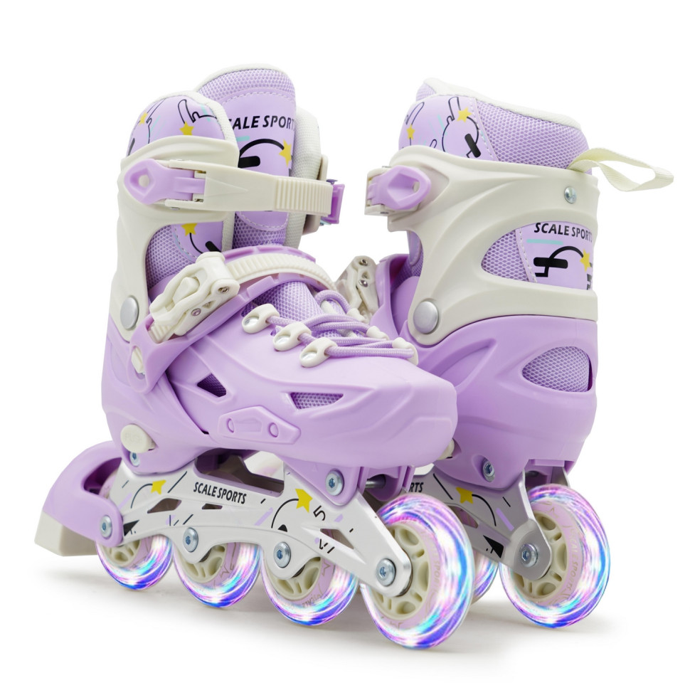 Детские раздвижные ролики Scale Sports 1533797796 Purple LF 605, размер 39-42
