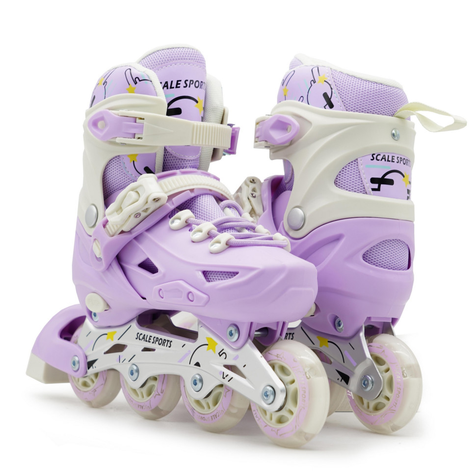 Детские раздвижные ролики Scale Sports 1533797796 Purple LF 605, размер 39-42
