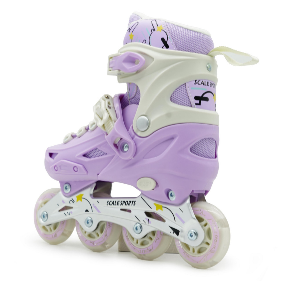 Детские раздвижные ролики Scale Sports 1533797796 Purple LF 605, размер 39-42