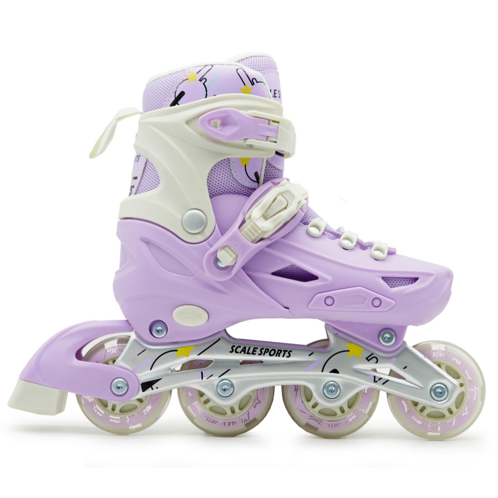 Детские раздвижные ролики Scale Sports 1533797796 Purple LF 605, размер 39-42