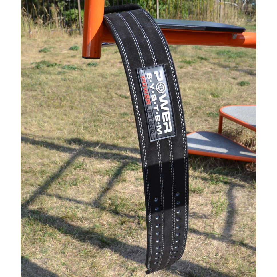 Пояс для пауэрлифтинга PowerLifting Power System PS-3800_L_Black_Black (кожаный) Black L