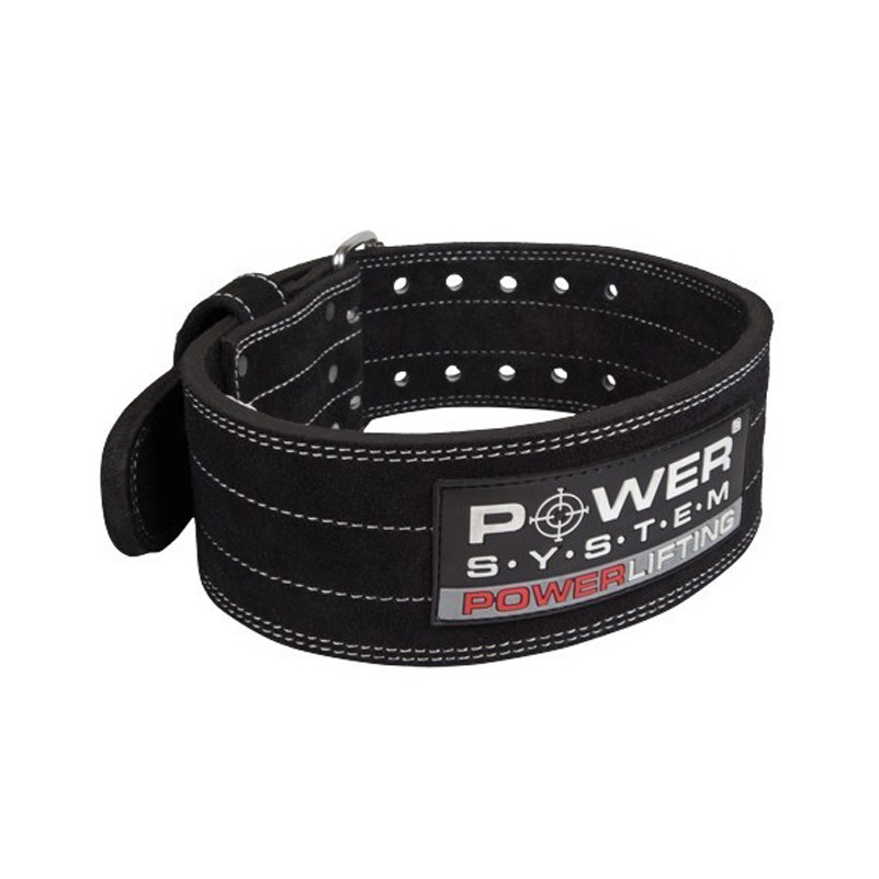 Пояс для пауэрлифтинга PowerLifting Power System PS-3800_L_Black_Black (кожаный) Black L