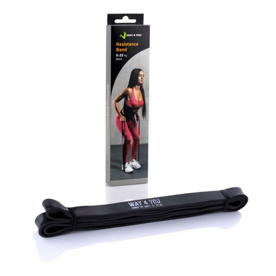 Резиновые петли для фитнеса Way4you w40003 черный 5-22 кг