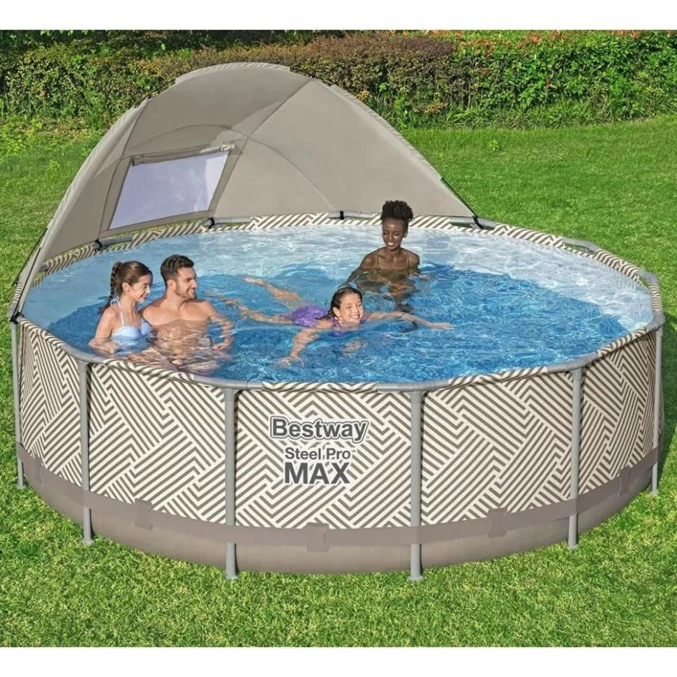 Бассейн каркасный круглый Bestway 561FY 396х107 см, 11133 л, фильр-насос