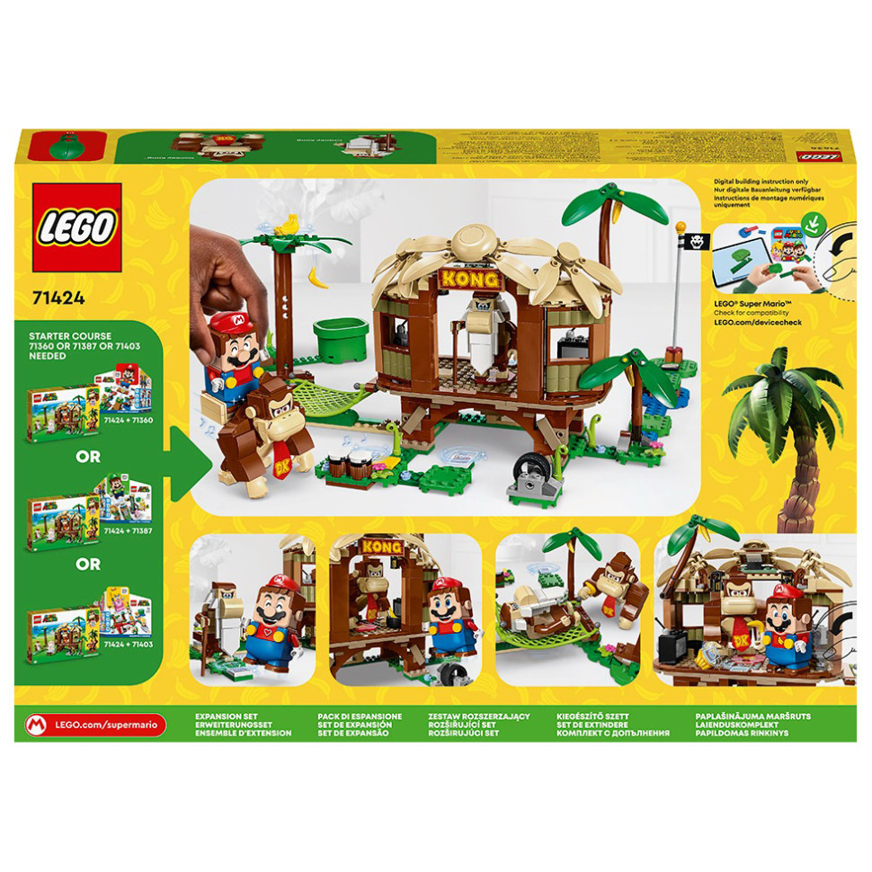 Конструктор LEGO Super Mario Будинок на дереві Донкі Конґ. Додатковий набір 71424, 555 деталей
