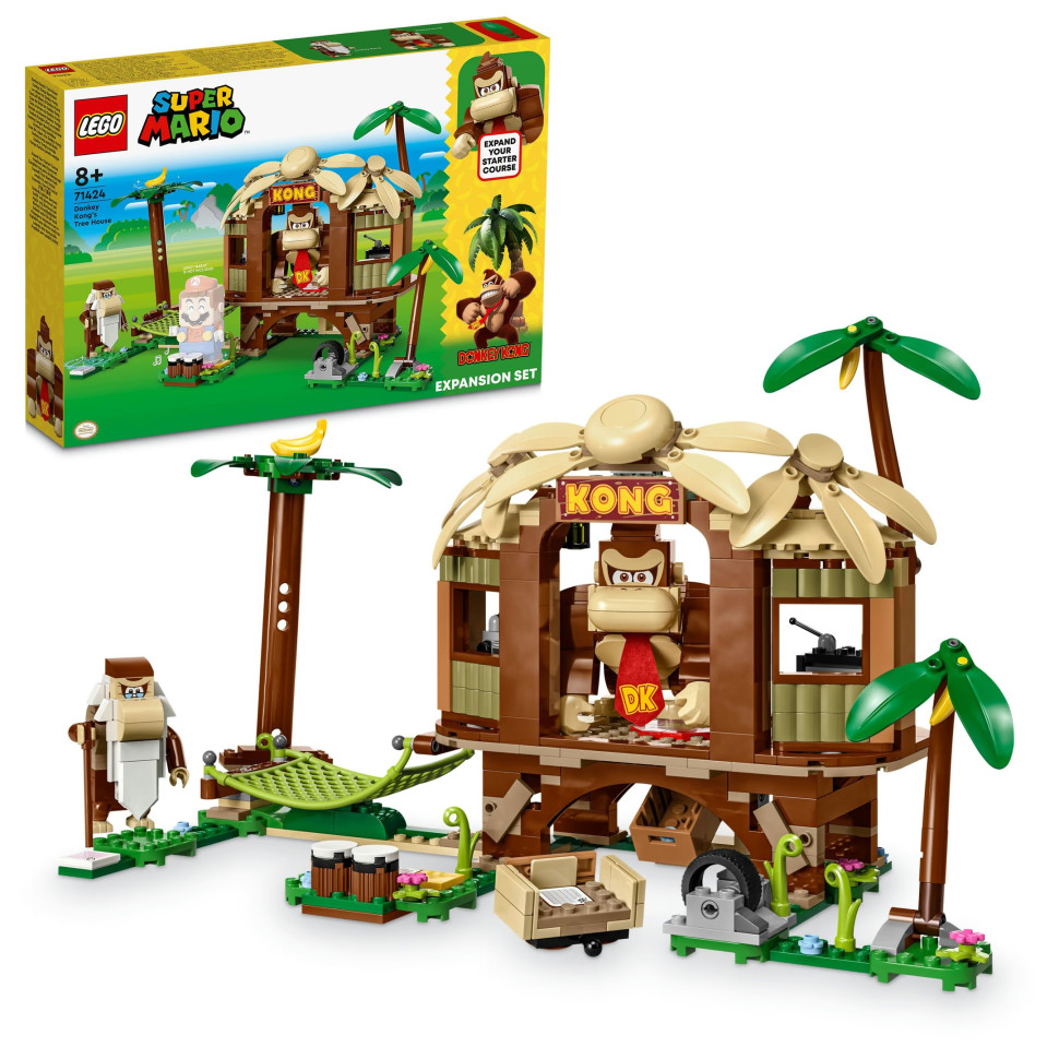 Конструктор LEGO Super Mario Будинок на дереві Донкі Конґ. Додатковий набір 71424, 555 деталей