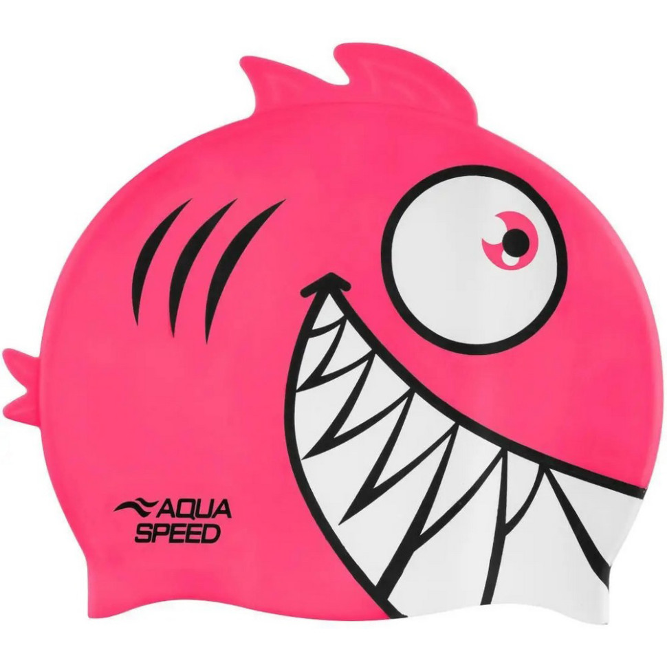 Шапка для плавання ZOO Pirana 9698 Aqua Speed 00000024254 рожевий, OSFM
