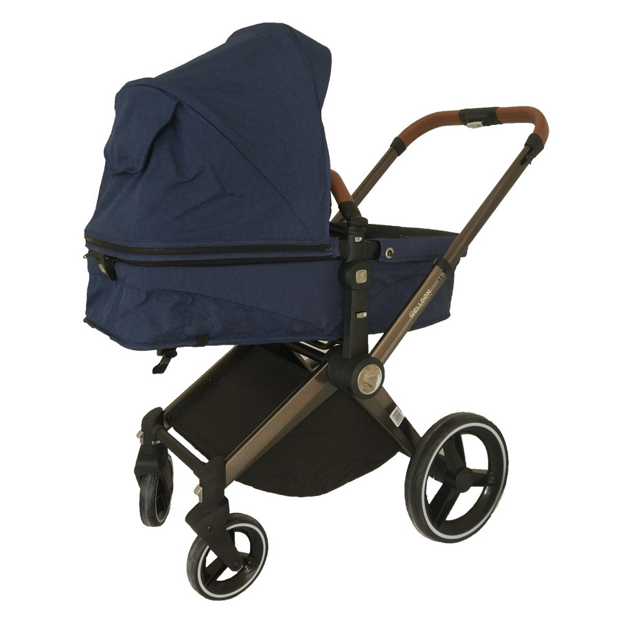 Детская коляска 2 в 1 Welldon WD007-3 синий