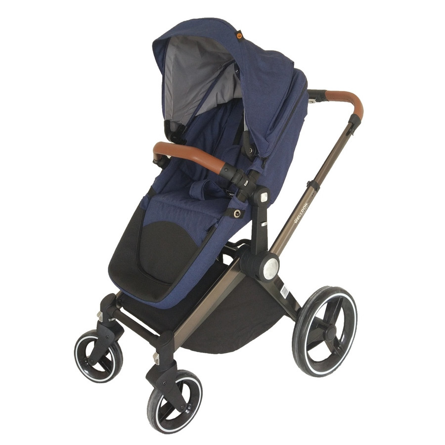 Детская коляска 2 в 1 Welldon WD007-3 синий