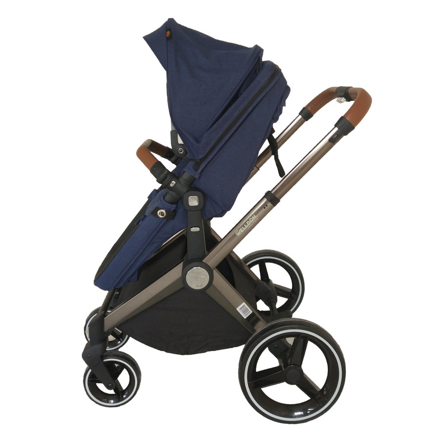 Детская коляска 2 в 1 Welldon WD007-3 синий