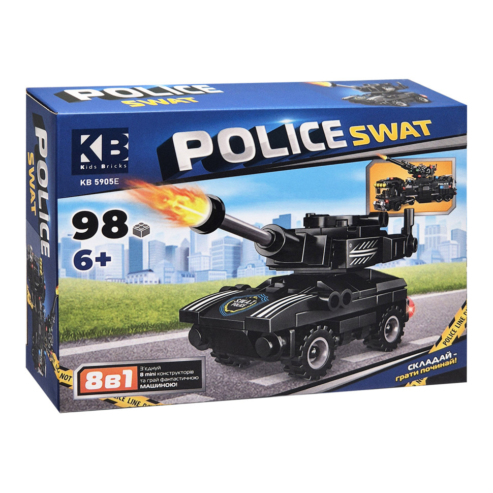 Дитячий конструктор Police SWAT Limo Toy KB 5905E пластик, 98 деталей