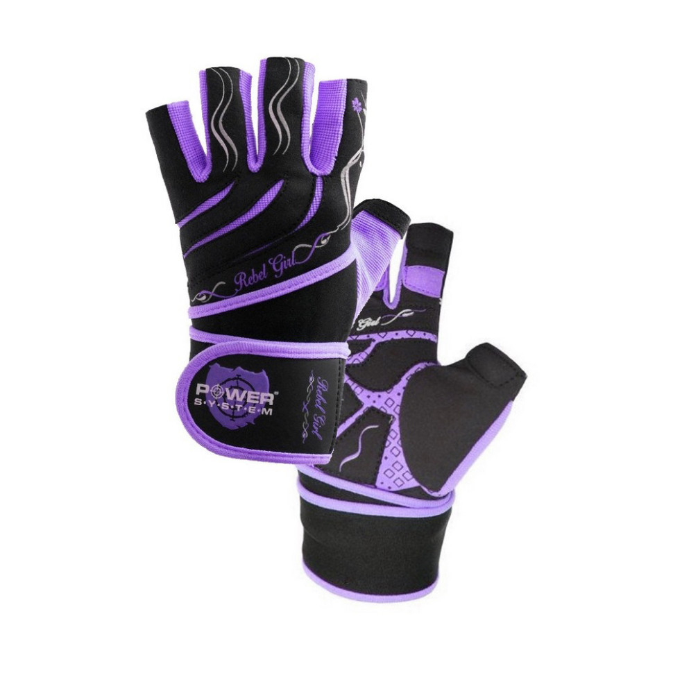 Перчатки для фитнеса Rebel Girl Power System PS-2720_XS_Purple, XS 20 см
