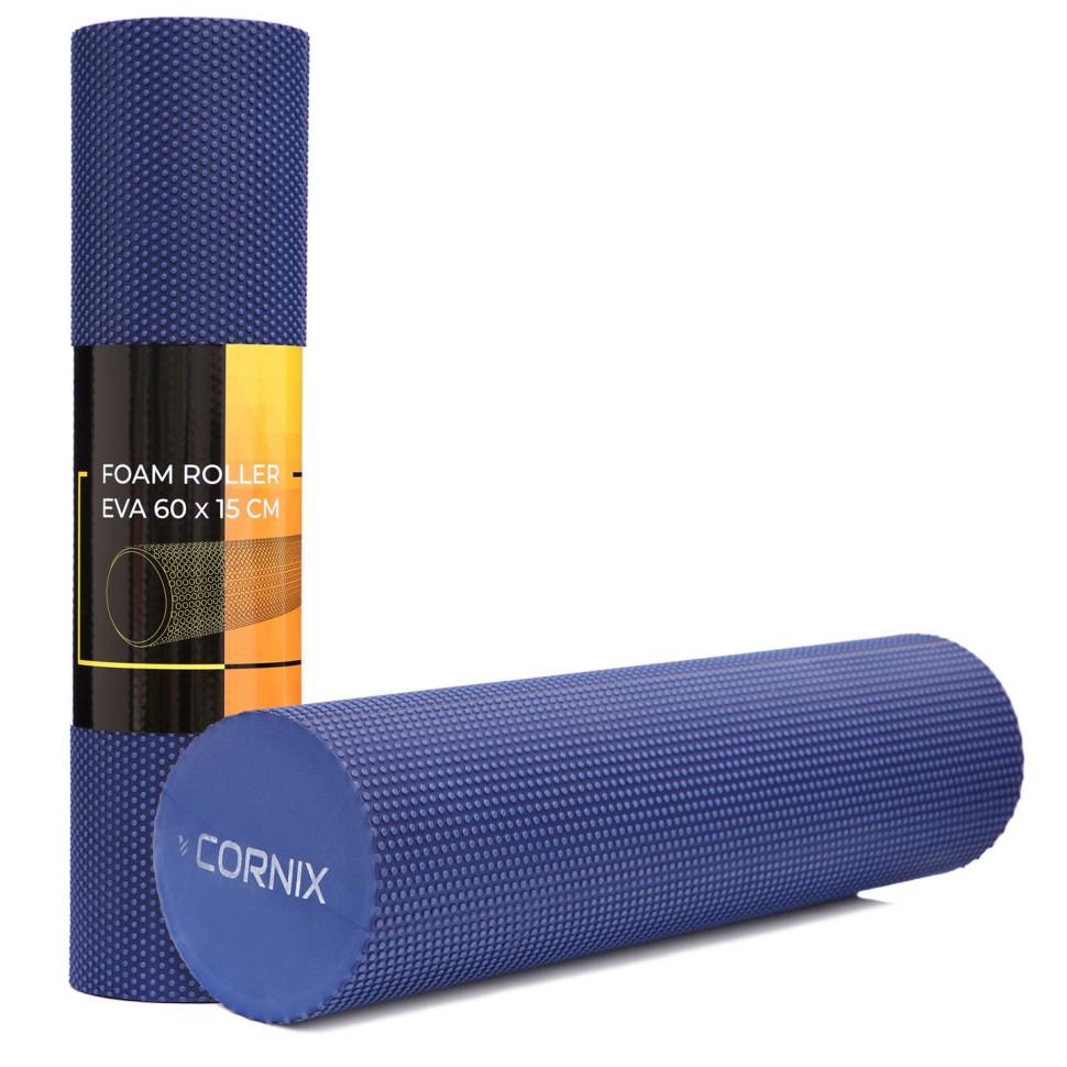 Массажный ролик (валик, роллер) Cornix XR-0309 Navy Blue 60 x 15 см