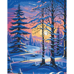 Картина по номерам "Морозный уют" Art Craft 11049-AC 40х50 см