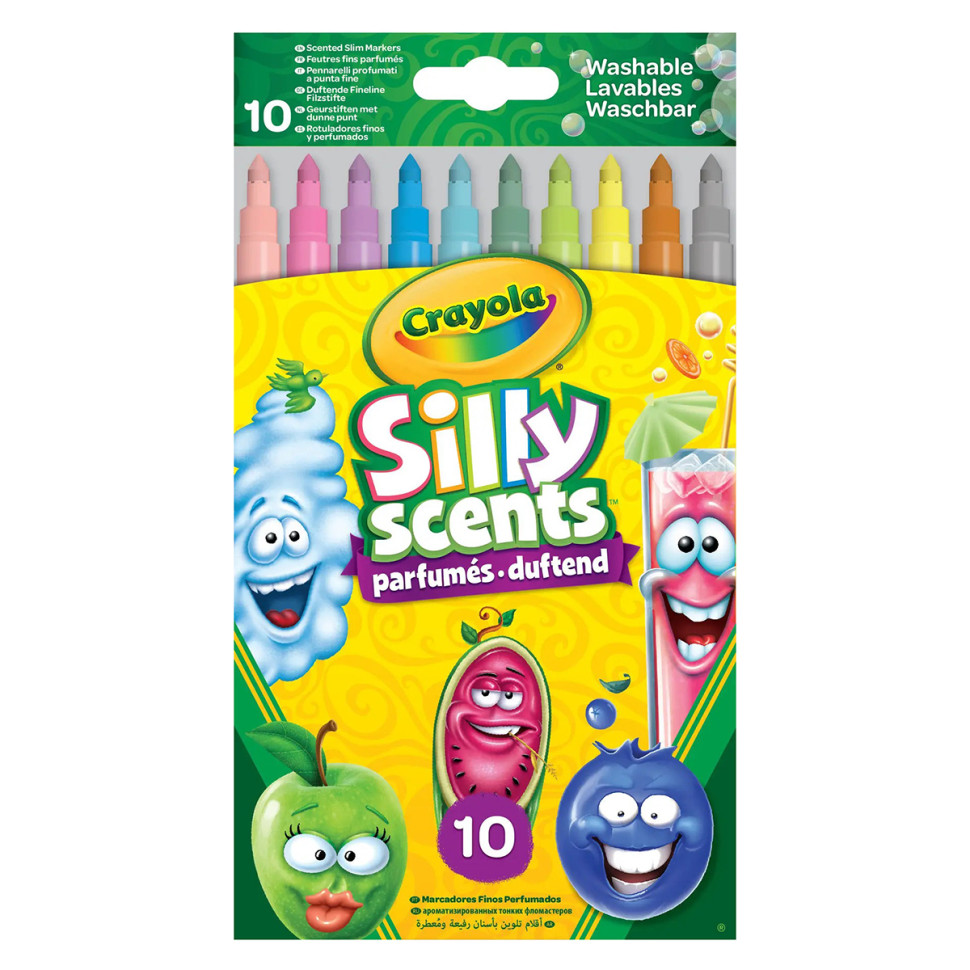 Набор фломастеров Washable Silly Scents Crayola 256340.024 тонкая линия, с ароматом