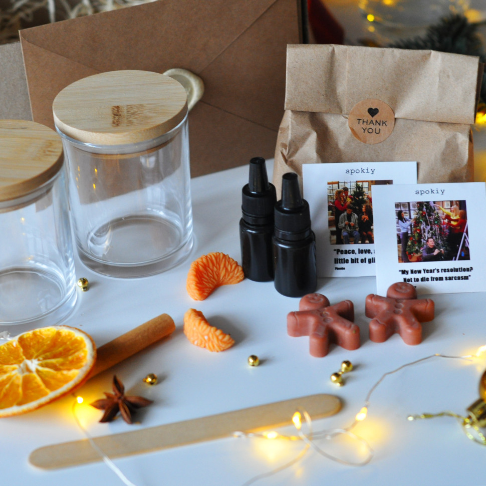 Новогодний набор для создания свечи 