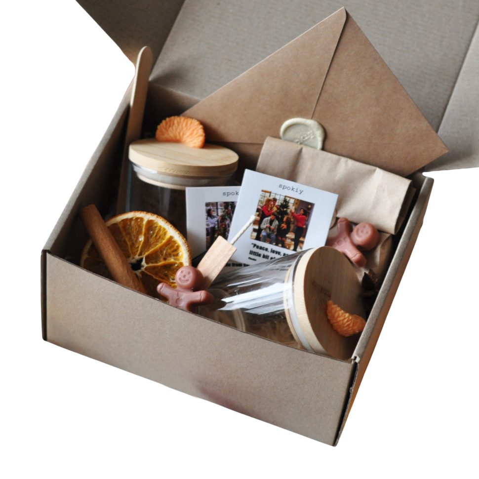 Новогодний набор для создания свечи 