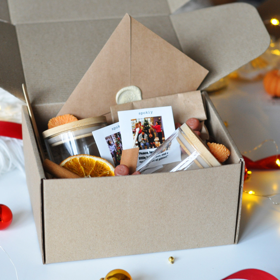 Новогодний набор для создания свечи 