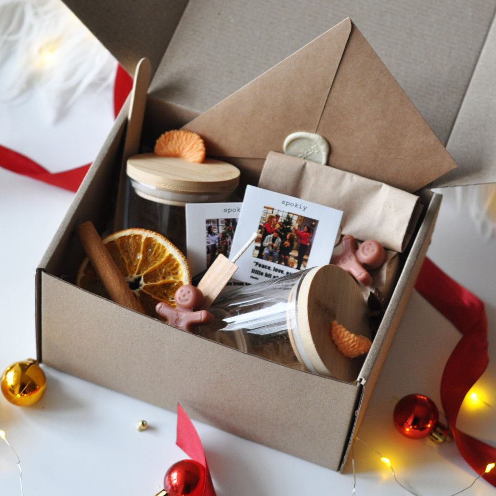 Новогодний набор для создания свечи 