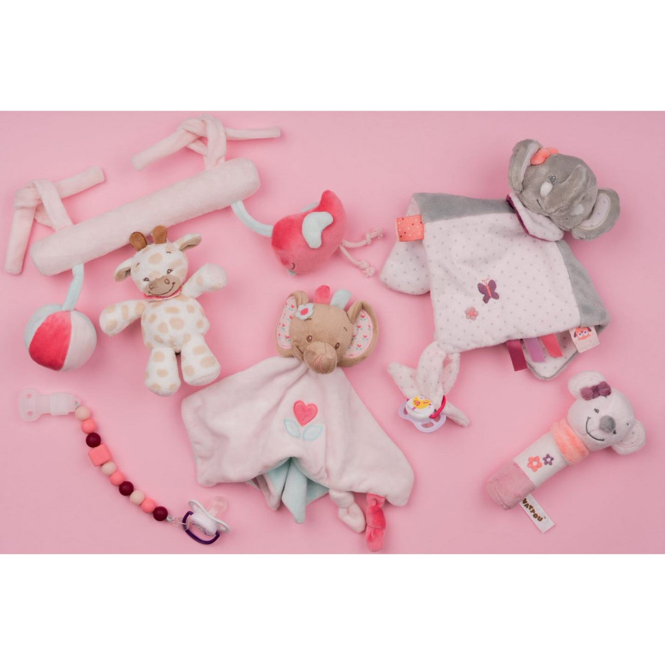 Погремушка шуршащая Nattou мышка Валентина 424110