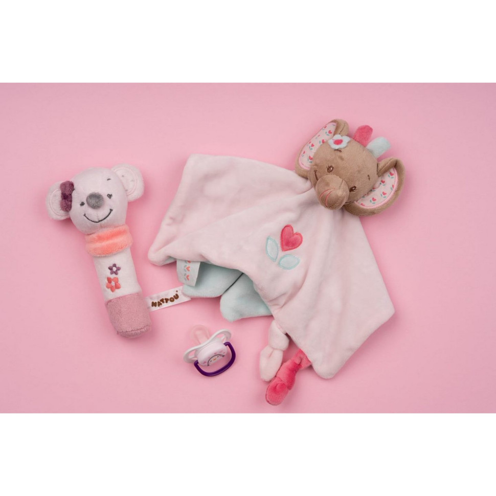 Погремушка шуршащая Nattou мышка Валентина 424110