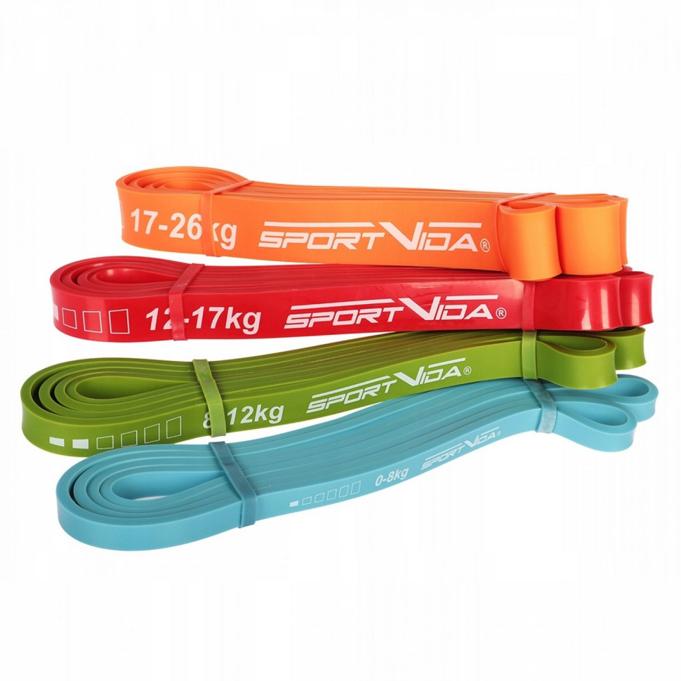 Эспандер-петля Power Band SportVida SV-HK0341, 4 шт 0-26 кг