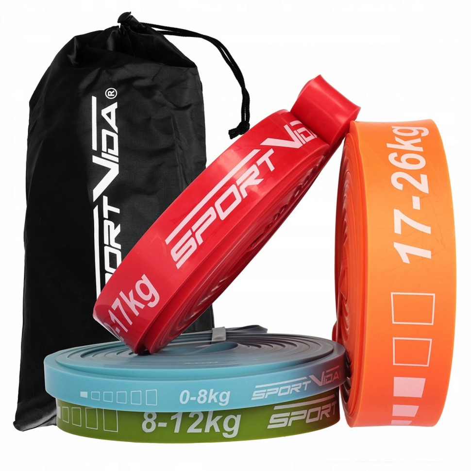 Эспандер-петля Power Band SportVida SV-HK0341, 4 шт 0-26 кг