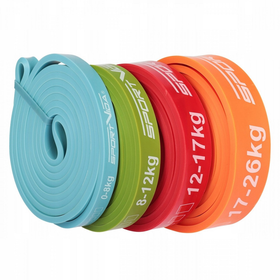 Эспандер-петля Power Band SportVida SV-HK0341, 4 шт 0-26 кг
