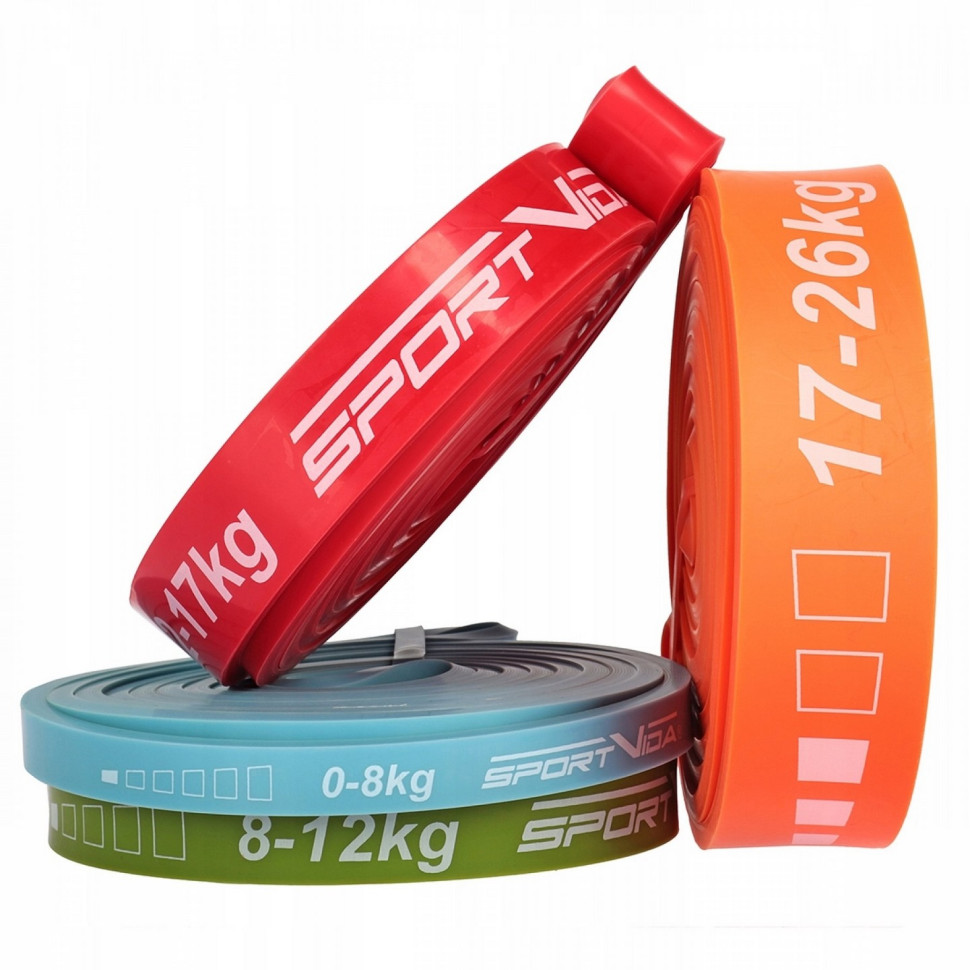 Эспандер-петля Power Band SportVida SV-HK0341, 4 шт 0-26 кг