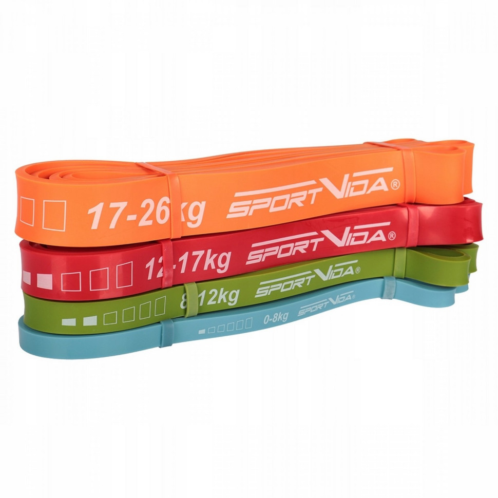 Эспандер-петля Power Band SportVida SV-HK0341, 4 шт 0-26 кг