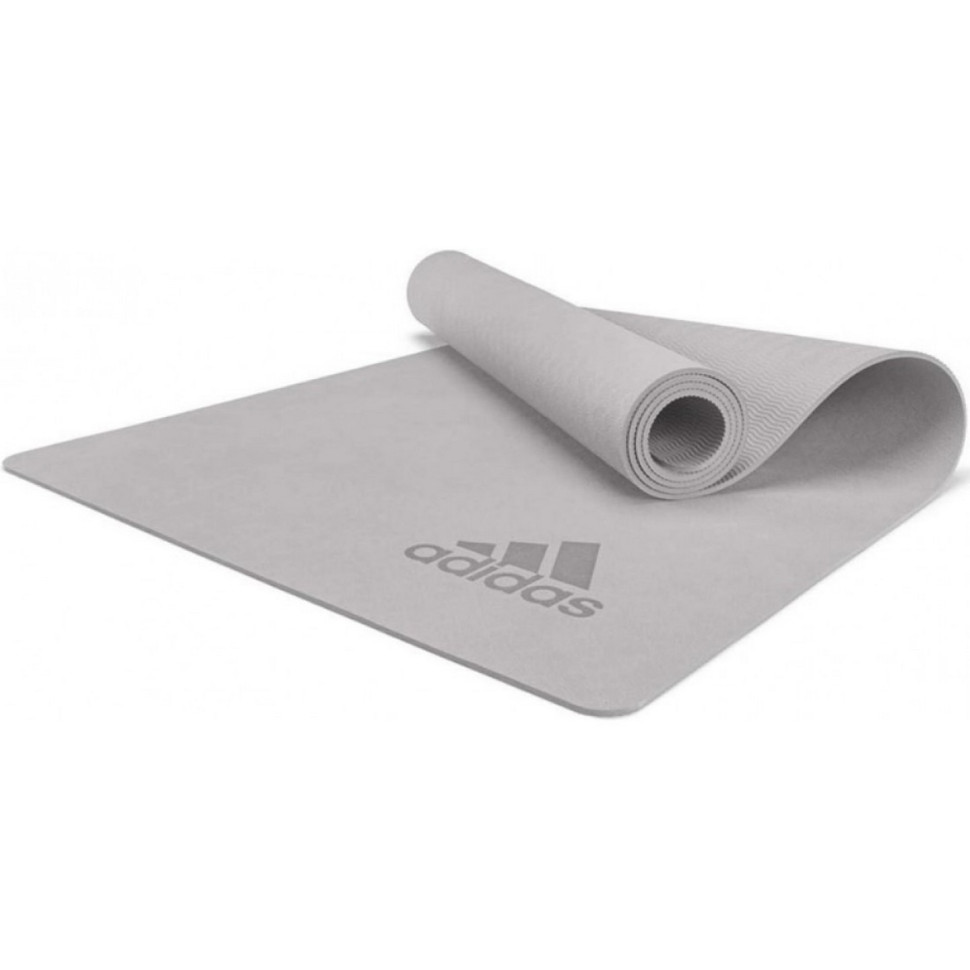 Килимок для йоги Premium Yoga Mat Adidas ADYG-10300GR, сірий 176 х 61 х 0,5 см