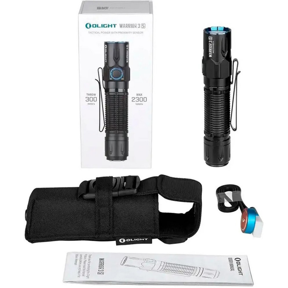 Фонарь Warrior 3S Olight 0.0000.0477 black 2300 люмен