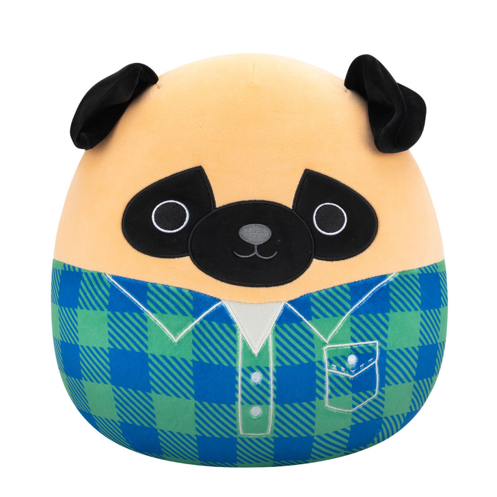 Мягкая игрушка Мопс Принц в рубашке Squishmallows SQCR06622, 30 см