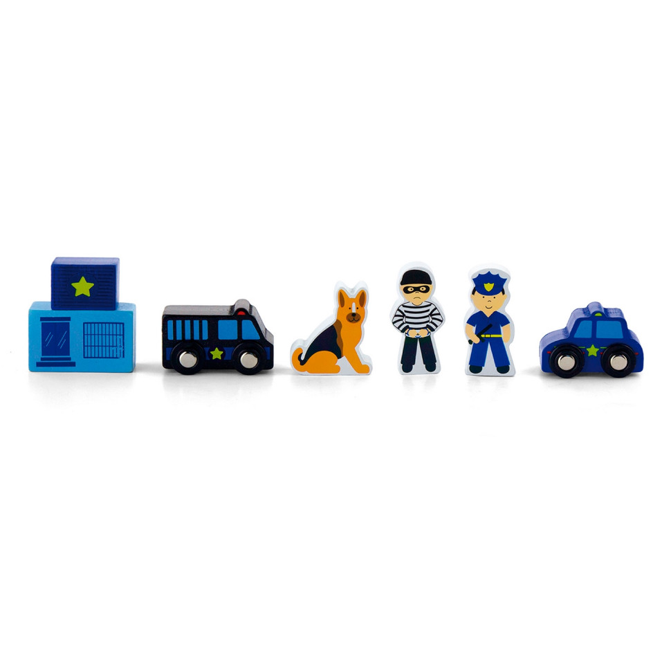 Ігровий набір Поліцейська ділянка Viga Toys 50814 для залізниці
